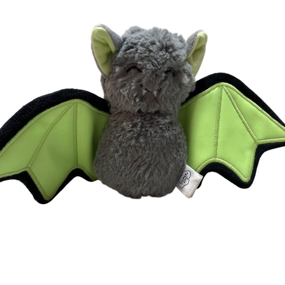Slumberkins NEW Green Black  Vampire Bat Plush Stuffed New w/ Tags